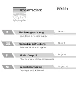 Preview for 1 page of HumanTechnik PR22+ Operation Instructions Manual