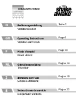 HumanTechnik shake awake Operating Instructions Manual preview