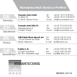 Предварительный просмотр 220 страницы HumanTechnik Signolux A-2672-0 User Manual