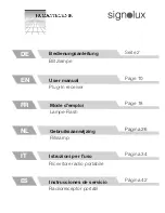 Preview for 1 page of HumanTechnik signolux plug-in receiver User Manual