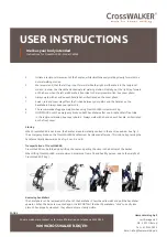 Предварительный просмотр 5 страницы HumanWalking CrossWALKER User Instructions