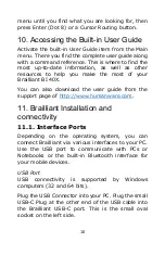 Preview for 10 page of Humanware Brailliant BI 40 Getting Started Manual