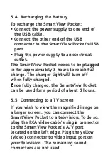 Предварительный просмотр 7 страницы Humanware SmartView Pocket User Manual