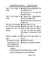 Preview for 39 page of Humanware SmartView Versa+ User Manual