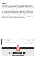 Preview for 12 page of Humboldt FD-4A Product Manual