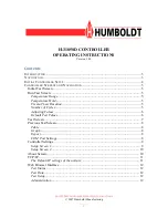 Preview for 2 page of Humboldt H-3185SD Operating Instructions Manual