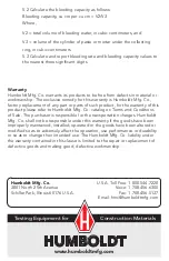 Предварительный просмотр 4 страницы Humboldt H-3600 Product Manual