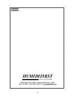 Preview for 23 page of HUMIDIFIRST MIST-PAC SERIES Owner'S Manual