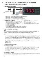 Preview for 6 page of Humidores Wacota HR6 User Manual