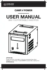 Предварительный просмотр 1 страницы Humless CampPower SIM-700 User Manual