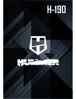 Preview for 1 page of Hummer H-190 Manual