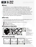 Preview for 2 page of Hummer H-212 Manual