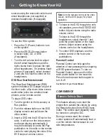 Preview for 12 page of Hummer H2 2009 Getting To Know Manual