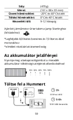 Preview for 59 page of Hummer HX Pro User Manual