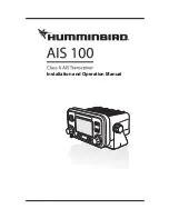 Preview for 1 page of Humminbird AIS 100 Installation And Operaion Manual