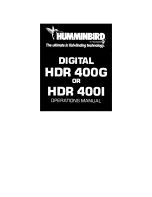 Humminbird HDR 400G Operation Manual preview