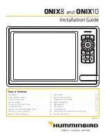 Preview for 1 page of Humminbird ONIX10 Installation Manual