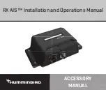 Preview for 1 page of Humminbird RX AIS Installation And Operation Manual