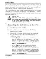 Preview for 8 page of Humminbird SC 110 Autopilot Installation And Operation Manual