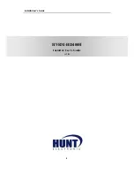 Предварительный просмотр 1 страницы Hunt Electronic HVRM-HD400H Install & User'S Manual