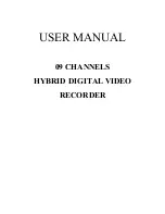 Hunt HBR-09BE User Manual preview