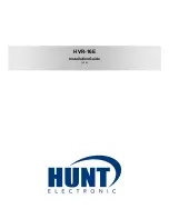 Предварительный просмотр 1 страницы Hunt HVR-16E Installation Manual