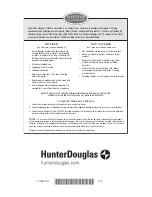 Предварительный просмотр 20 страницы Hunter Douglas Duette EasyView Arch Installation, Operation & Care Manual