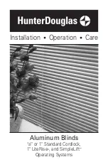 Предварительный просмотр 1 страницы Hunter Douglas LiteRise Installation And Operation Manual