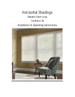 Hunter Douglas Palmetto Horizontal Shadings Installation & Operating Instructions Manual preview