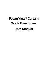 Hunter Douglas Powerview Curtain Track Transceiver User Manual preview