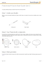 Preview for 1 page of Hunter Douglas Powerview Gen 2 Quick Start Manual