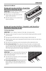 Preview for 25 page of Hunter Douglas PowerView Installation Operation Care