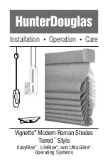 Hunter Douglas Vignette EasyRise Installation Operation Care preview