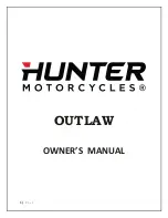 Hunter Motorcycles OUTLAW Owner'S Manual preview