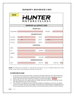 Preview for 24 page of Hunter Motorcycles OUTLAW Owner'S Manual