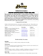 Предварительный просмотр 4 страницы Hunter Stoves Herald 8 CE V.11 Installation And Operating Instructions Manual