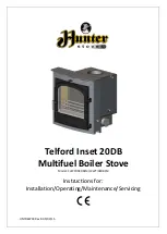 Hunter Stoves Telford Inset 20DB CVWSTI08DBFM Instructions For Installation/Operating/Maintenance/Servicing предпросмотр