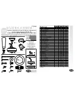 Предварительный просмотр 1 страницы Hunter 20431 Parts Manual