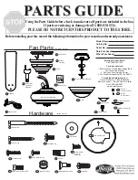 Hunter 20551 Parts Manual предпросмотр