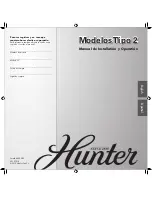 Предварительный просмотр 1 страницы Hunter 20714 (Spanish) Manual De Installatión Y Operatión