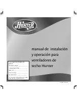 Hunter 20775 (Spanish) Manual De Instalación предпросмотр