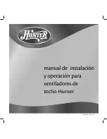 Предварительный просмотр 1 страницы Hunter 21187 (Spanish) Manual