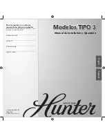 Предварительный просмотр 1 страницы Hunter 22434 (Spanish) Manual De Usuario