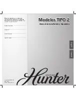 Hunter 23289 (Spanish) Manual De Installatión Y Operatión предпросмотр