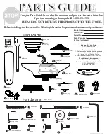 Предварительный просмотр 1 страницы Hunter 28424 Parts Manual