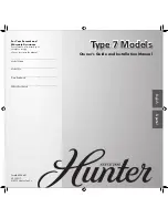 Hunter 28743 Owner'S Manual предпросмотр