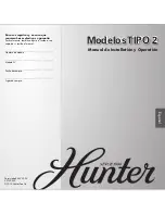 Предварительный просмотр 1 страницы Hunter 28839 (Spanish) Manual De Installatión Y Operatión