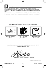 Preview for 16 page of Hunter 30770 Owner'S Manual