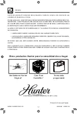 Preview for 32 page of Hunter 30770 Owner'S Manual