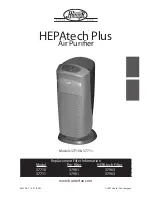 Preview for 1 page of Hunter 37710 HEPAtech Plus User Manual